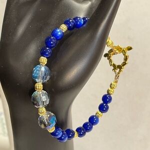 ✔️✔️ Cobalt Blue Beaded Bracelet